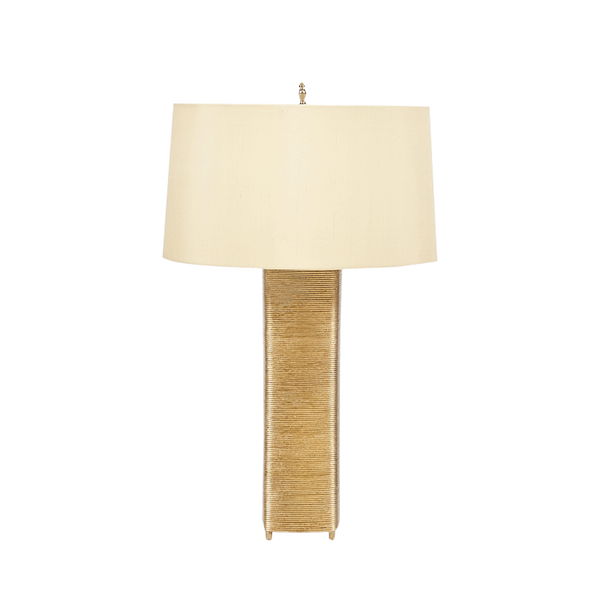 Wrapt Wire Table Lamp w/Silk Shade