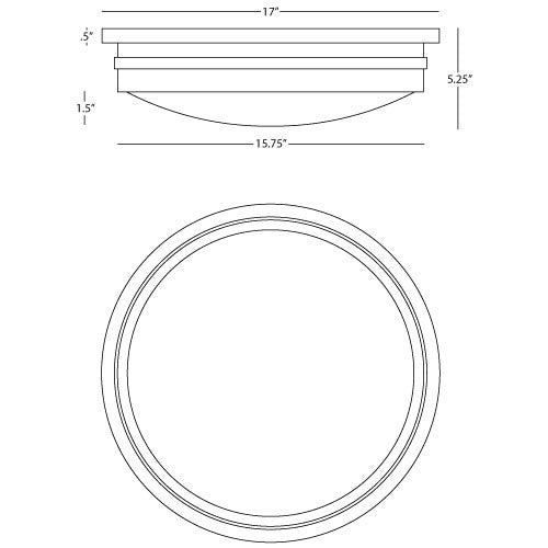 Robert Abbey Roderick Flush Mount