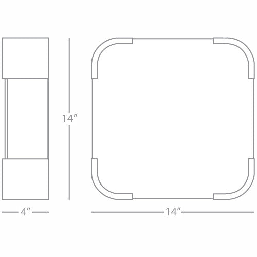 Robert Abbey Bryce Flush Mount