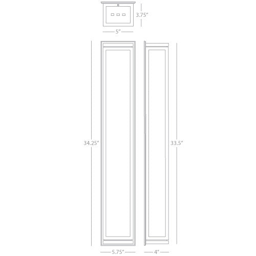 Robert Abbey Bradley Large Wall Sconce