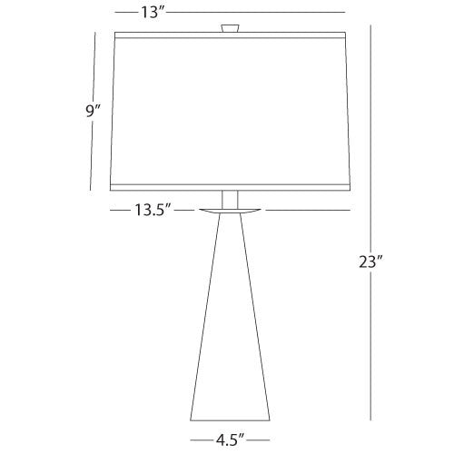 Robert Abbey Dal Cone Table Lamp