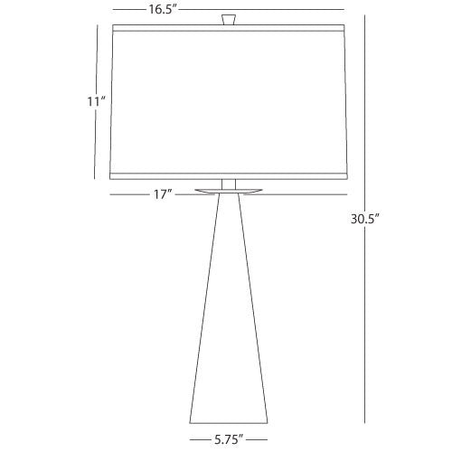 Robert Abbey Dal Cone Table Lamp