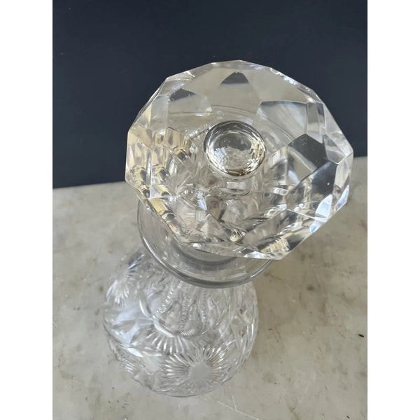 Antique Cut Crystal Bar Decanter