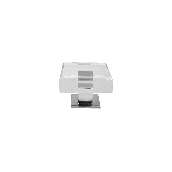 Baker Modern Acrylic Cabinet Knob - Brass or Nickel