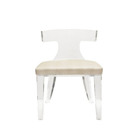 Worlds Away Duke Acrylic Klismos Chair - Matthew Izzo Home