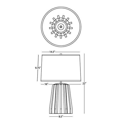 Robert Abbey Rico Espinet Adirondack Table Lamp
