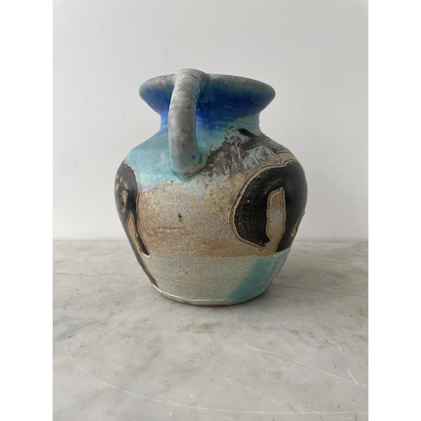 George Johnson Pottery, Urn with Handles - Animal Design