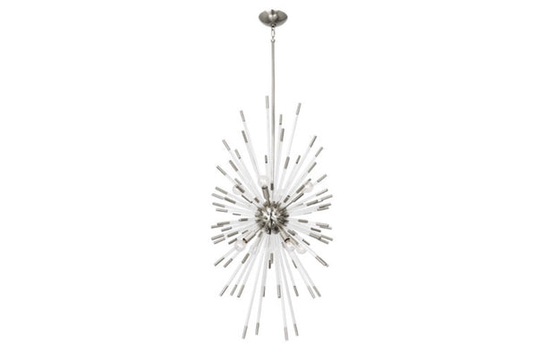 Robert Abbey Andromeda Nickel Vertical Chandelier