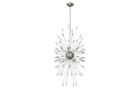 Robert Abbey Andromeda Nickel Vertical Chandelier - Matthew Izzo Home
