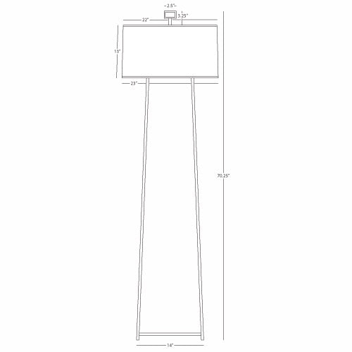 Robert Abbey Cooper Floor Lamp