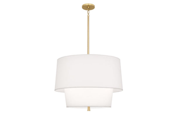 Robert Abbey Decker White/Brass Pendant