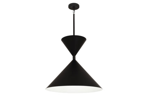 Robert Abbey Cinch Black/White Pendant - Matthew Izzo Home