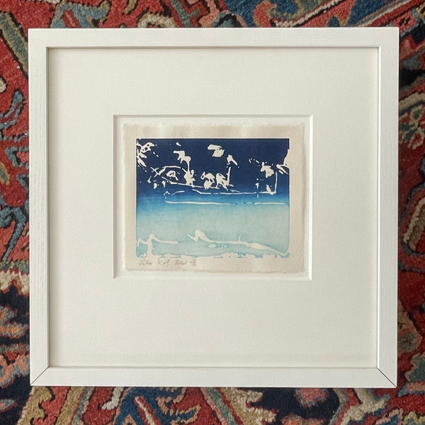 Framed Japanese Woodcut Paper by Alex Katz - Coleman Pond Edition 6/6