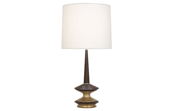 Robert Abbey Fletcher Brass/Walnut Table Lamp