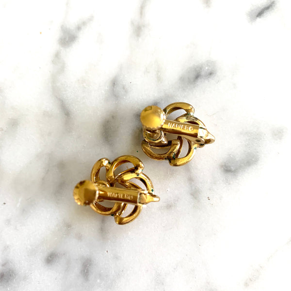 1960s Napier Gold Earrings