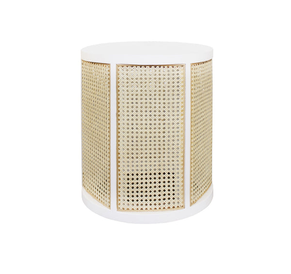 Freya White Lacquer Side Table