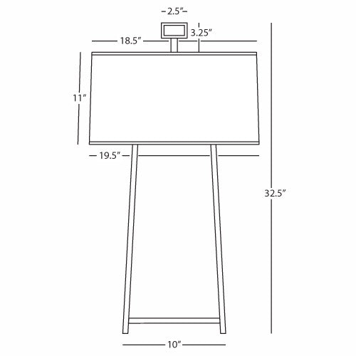 Robert Abbey Cooper Table Lamp