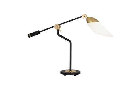 Robert Abbey Ferdinand Brass Task Table Lamp - Matthew Izzo Home