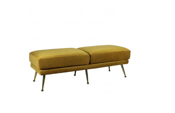 Conrad Velvet Retro Footstool - Matthew Izzo Collection