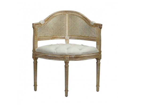 Cotswald Rustic Pine Wood Corner Chair - Matthew Izzo Collection