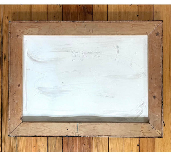 Kermit Oswald Ink On Paper Painting with Original Hand Made Frame