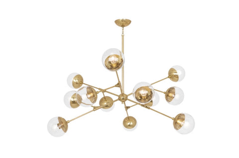 Robert Abbey Celeste Modern Brass Chandelier - Matthew Izzo Home