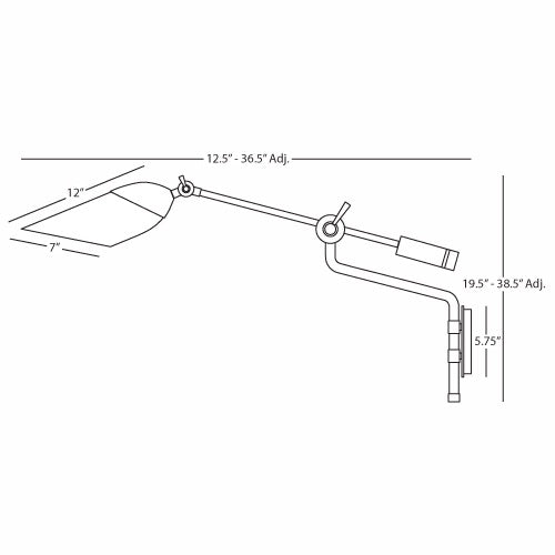 Robert Abbey Ferdinand Nickel Wall Swinger