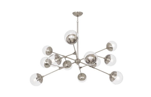 Robert Abbey Celeste Modern Nickel Chandelier - Matthew Izzo Home