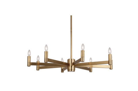 Robert Abbey Delany Brass Regency Chandelier - Matthew Izzo Home