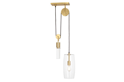 Robert Abbey Gravity Brass Pendant Light - Matthew Izzo Home
