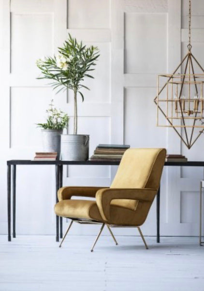 Conrad Velvet Retro Lounge Chair - Matthew Izzo Collection