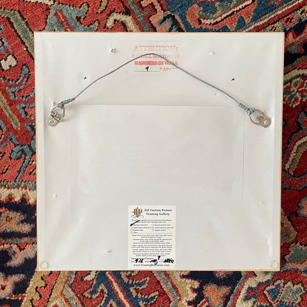 Framed Japanese Woodcut Paper by Alex Katz - Coleman Pond Edition 6/6