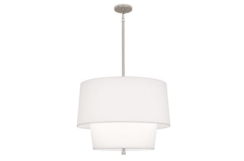 Robert Abbey Decker White/Nickel Pendant - Matthew Izzo Home