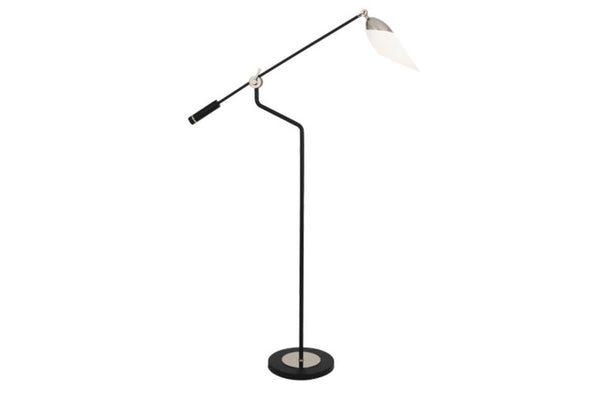 Robert Abbey Ferdinand Nickel Floor Lamp