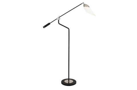Robert Abbey Ferdinand Nickel Floor Lamp - Matthew Izzo Home