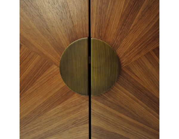 Emory Four Door Buffet - Walnut & Bronze