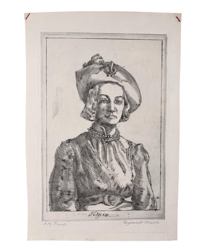 Reginald Marsh 1937 Original 'Fifty Proofs' Etching of 'Felicia' - Matthew Izzo Home