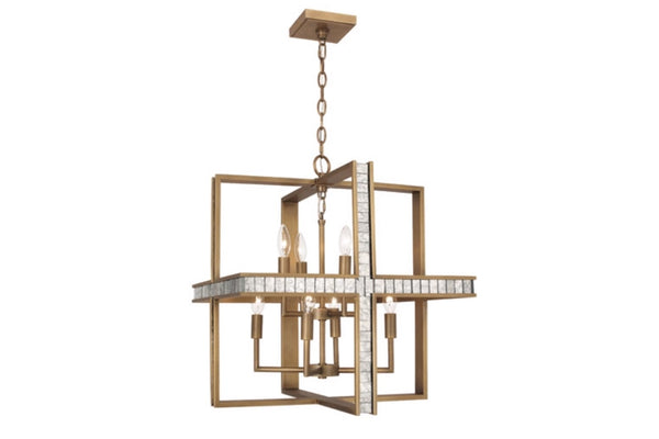 Robert Abbey Diana Warm Brass Metallic Pendant