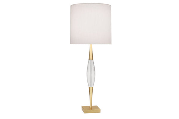 Robert Abbey Juno Brass/Linen Table Lamp