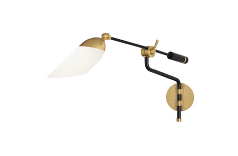 Robert Abbey Ferdinand Brass Swinging Wall Sconce - Matthew Izzo Home