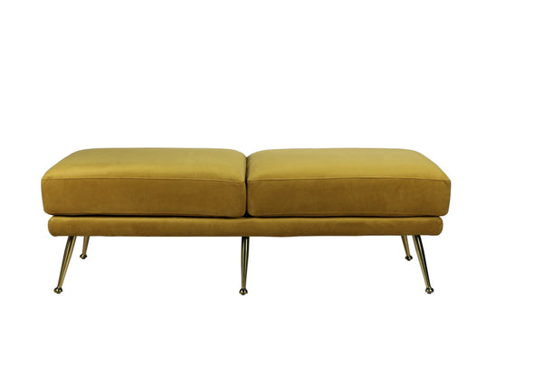 Conrad Velvet Retro Footstool - Matthew Izzo Collection