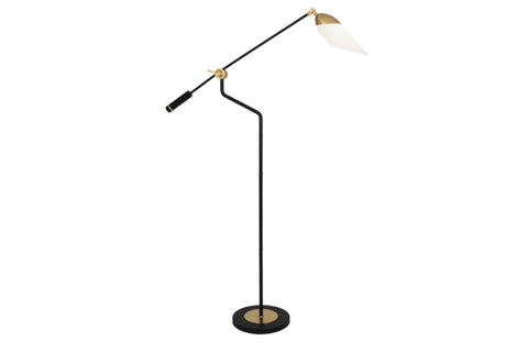 Robert Abbey Ferdinand Brass Task Floor Lamp - Matthew Izzo Home