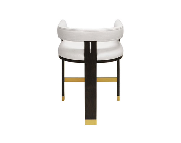 Cruise Tri-Leg Counter Stool - Espresso Oak & Brass
