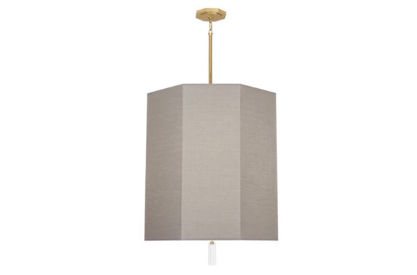 Robert Abbey Kate Smoke Grey/Brass Pendant