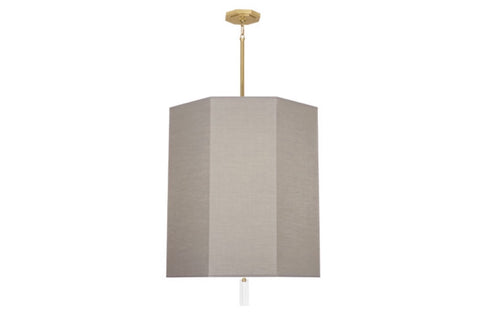 Robert Abbey Kate Smoke Grey/Brass Pendant - Matthew Izzo Home
