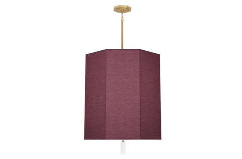 Robert Abbey Kate Vintage Wine/Brass Pendant - Matthew Izzo Home