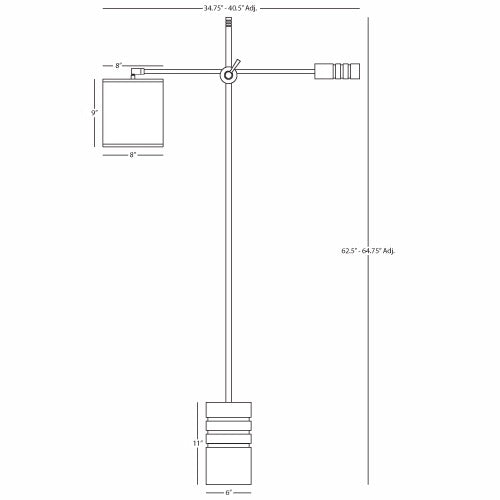 Robert Abbey Campbell Floor Lamp
