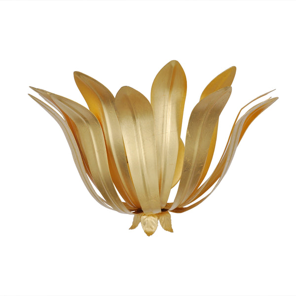 Cayman Gold Leaf Wall Sconce