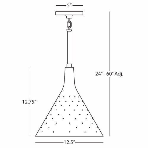 Robert Abbey Pierce Narrow Pendant