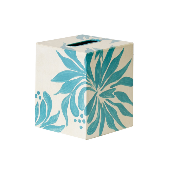 Tissue Box Cover - Hanpainted Floral - Four Color Options